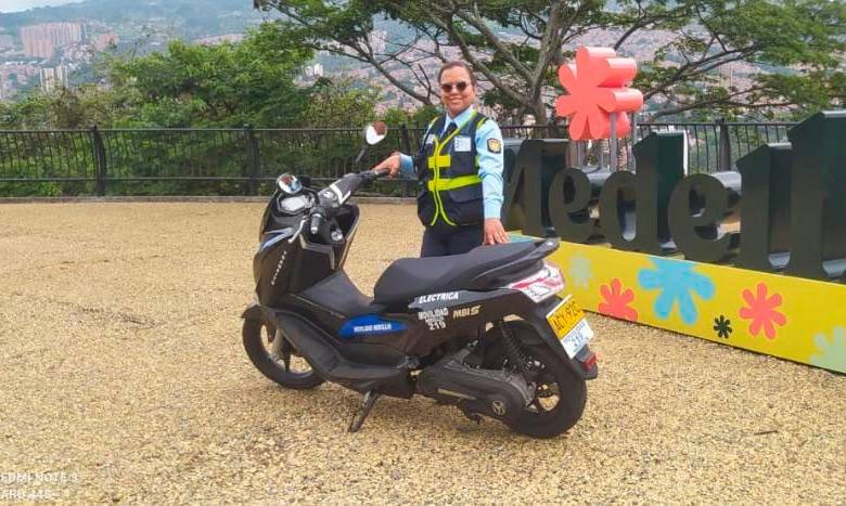 Así quedaron las motos eléctricas coreanas que ya están rodando en Medellín desde hace dos semanas. FOTO CORTESÍA