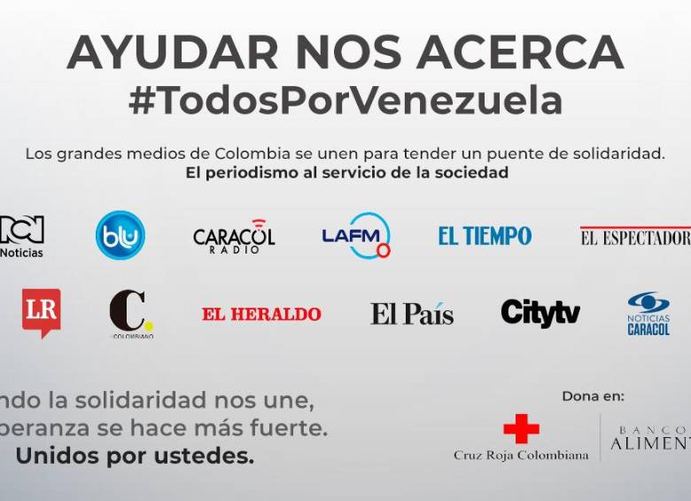 Campaña de medios busca unir esfuerzos para apoyar a Venezuela