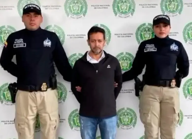 Samir Rosales Rodríguez, alias “el Químico”, fue capturado por Interpol en Bogotá. Una corte de Albania pidió su extradición por narcotráfico. FOTO cortesía de Policía.