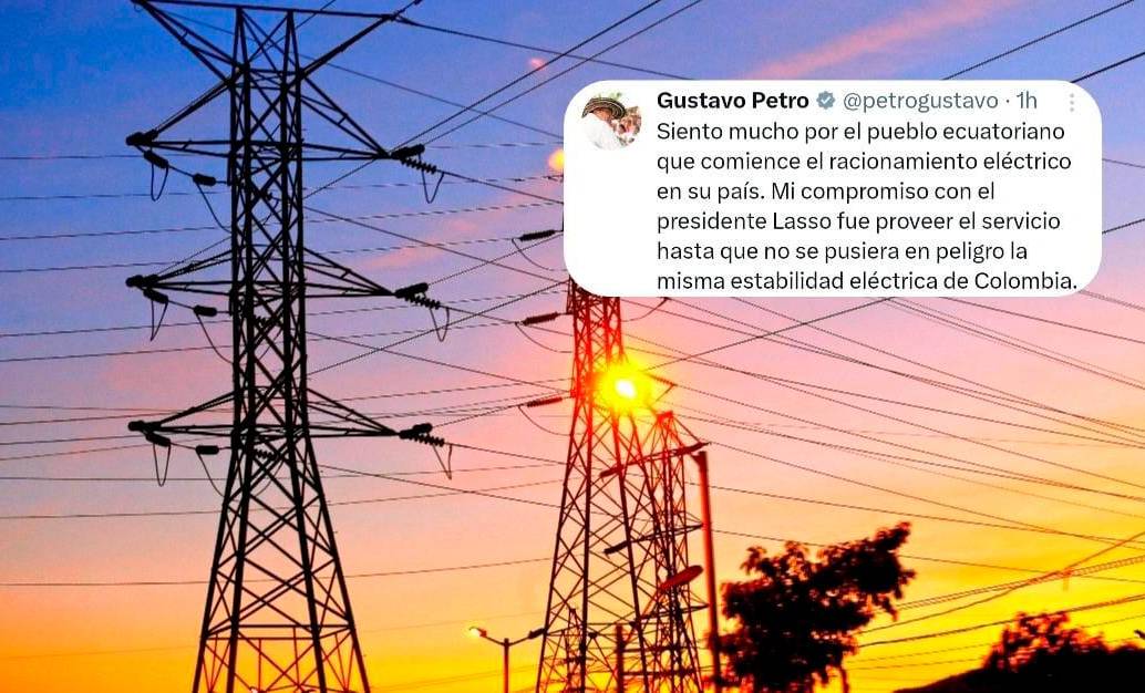 El presidente de Colombia, Gustavo Petro, lamentó que Ecuador entre enr acionamiento de energía. FOTO JUAN ANTONIO SÁNCHEZ