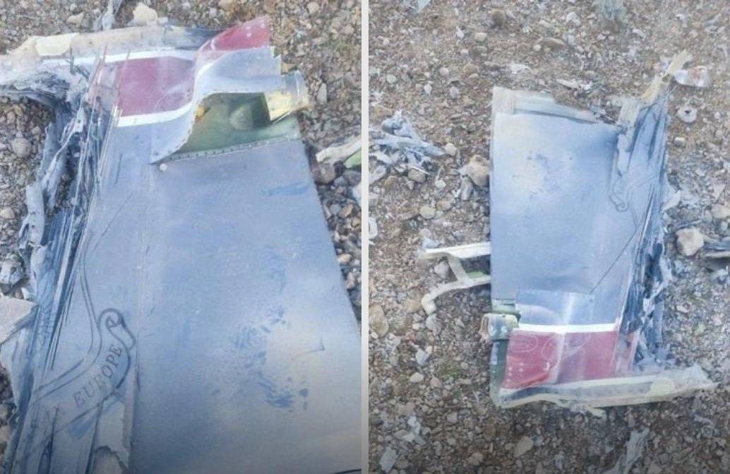 La prensa iraní difundió imágenes de los restos del aparato. Fotos: Guardia Revolucionaria Islámica