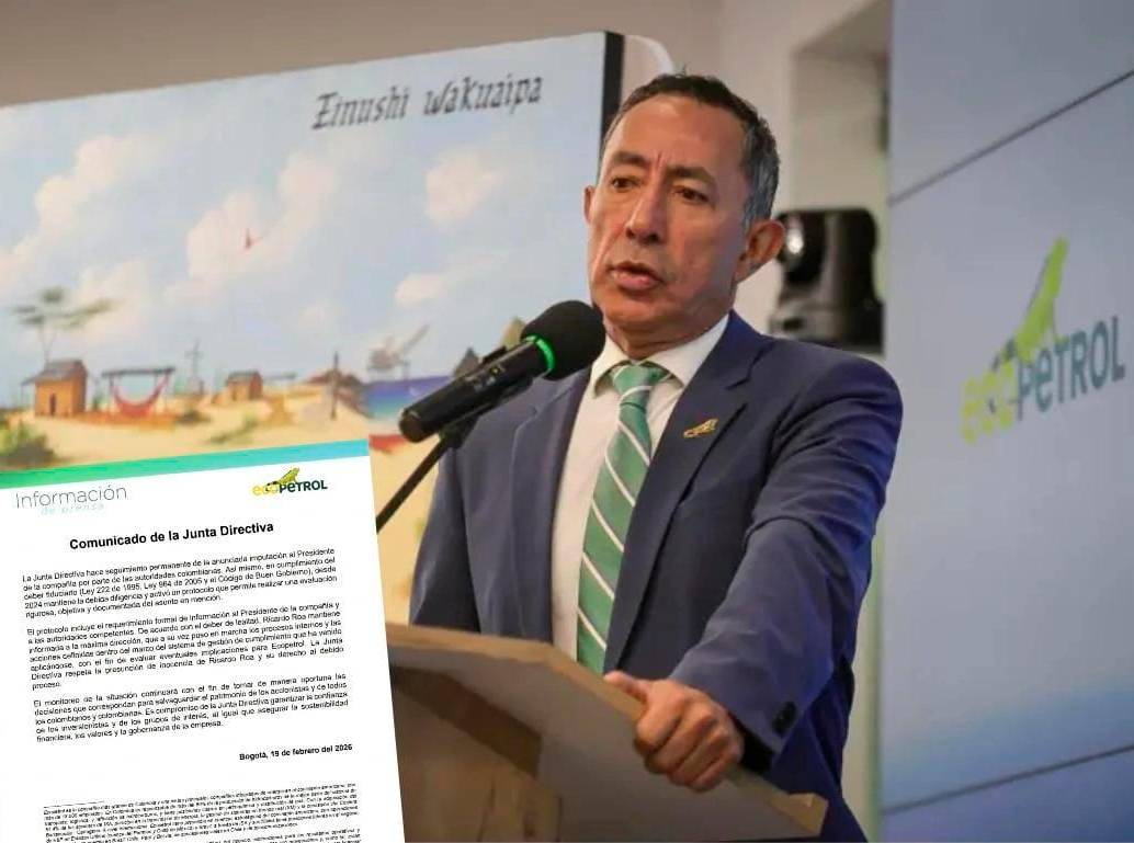 Ricardo Roa, presidente de Ecopetrol, continuará en el cargo tras el respaldo de la junta directiva. FOTO COLPRENSA