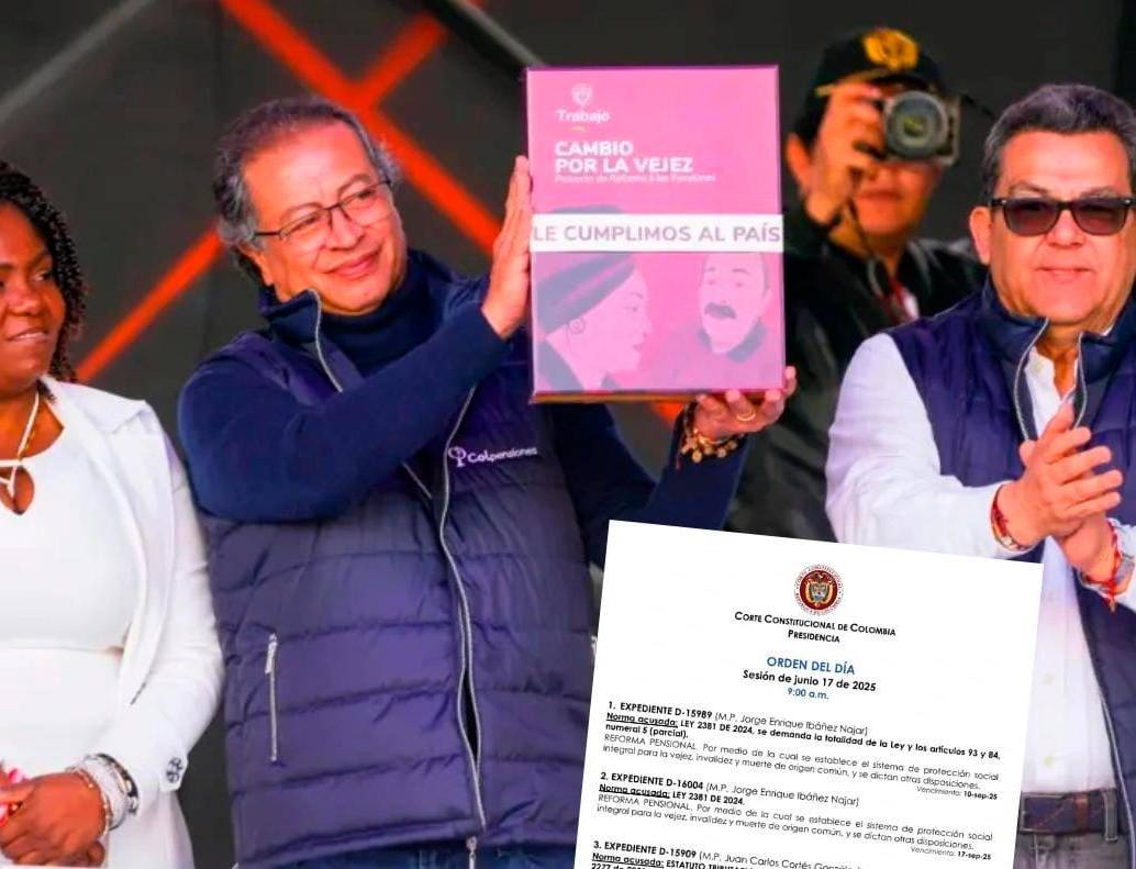 La reforma pensional del Gobierno del presidente Gustavo Petro tuvo un revés en la Corte Constitucional. FOTO PRESIDENCIA
