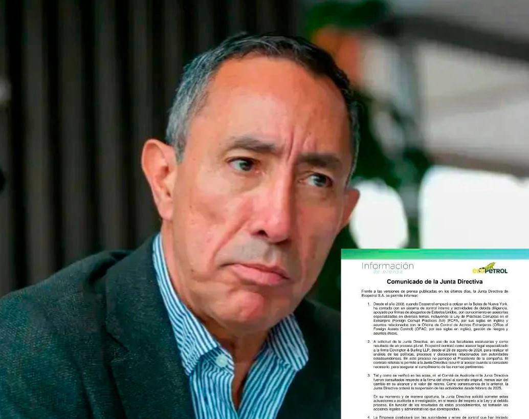 La junta directiva de Ecopetrol asegura que no autorizó el otrosí que tiene en aprietos a Ricardo Roa. FOTO COLPRENSA