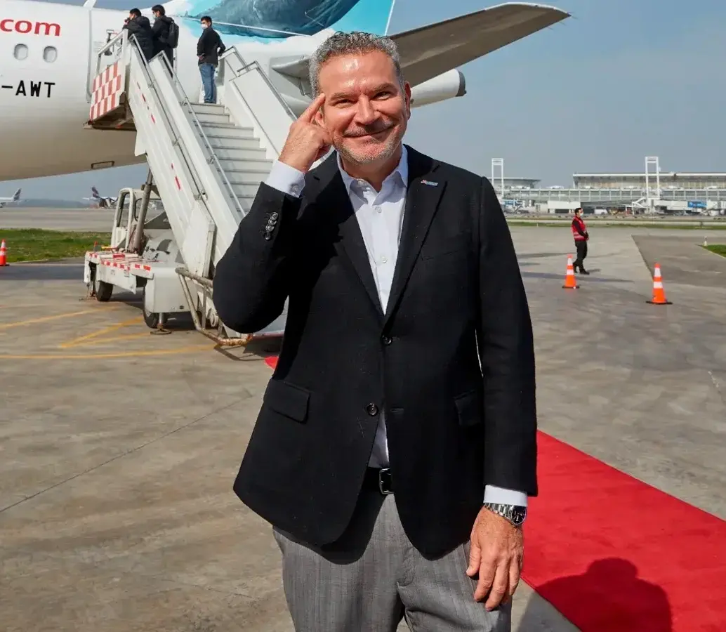 Estuardo Ortiz, CEO de JetSmart. FOTO Jetsmart.