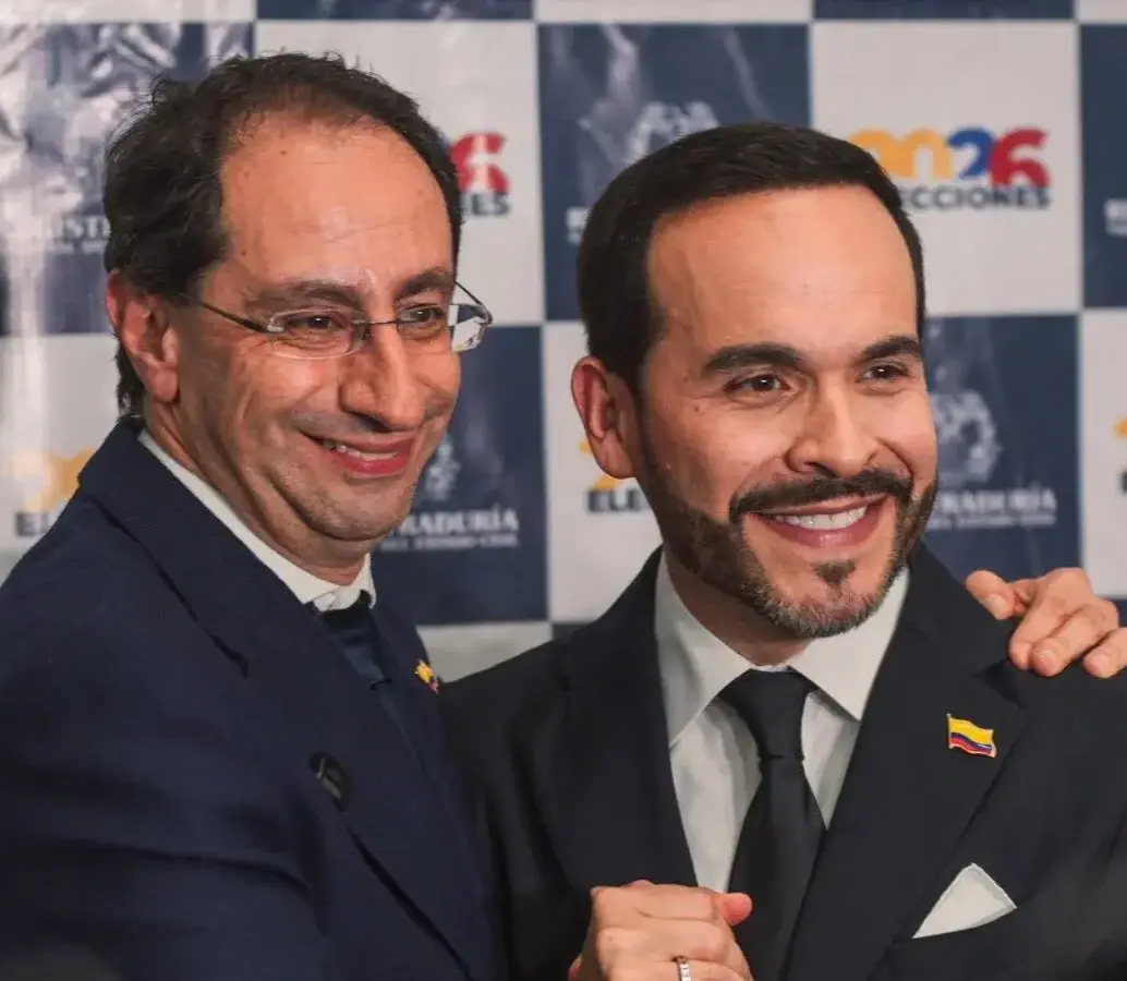 Abelardo de la Espriella, presidente elector; y José Manuel Restrepo, vicepresidente electo. FOTO: Cortesía X @ABDELAESPRIELLA