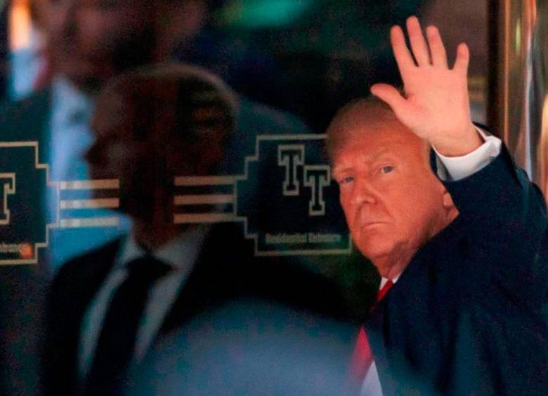 Donald Trump es el primer expresidente de Estados Unidos en afrontar cargos penales. FOTO: EFE
