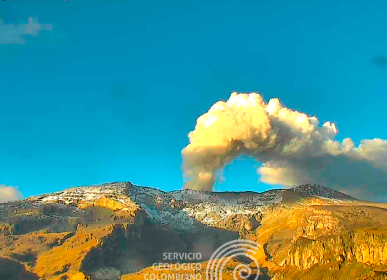 Caldas declaró calamidad pública ante posible erupción del volcán. FOTO: Cortesía 