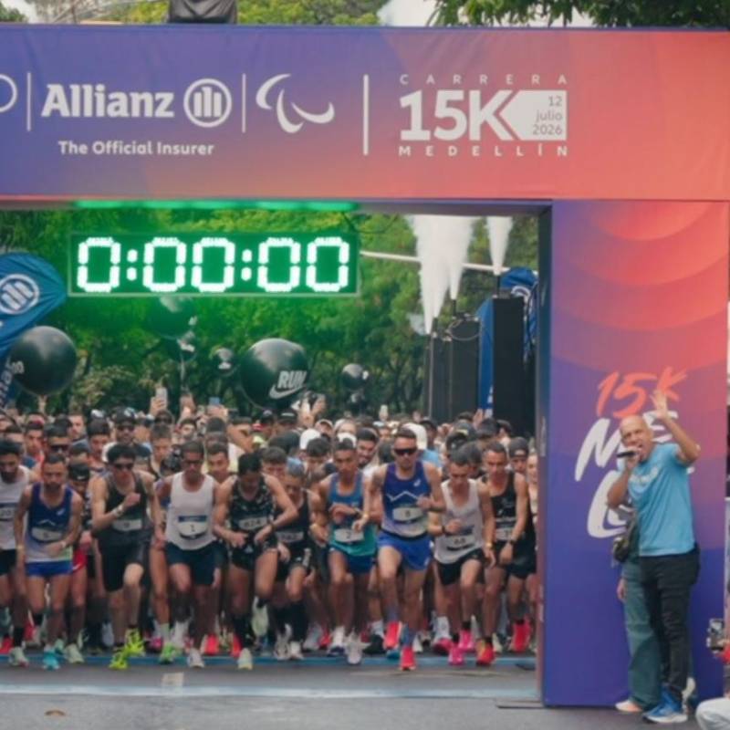 Carrera Allianz 15K Medellín 2026. Foto: cortesía