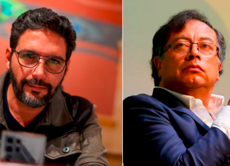 El representante del Pacto Histórico, Agmeth Escaf, y el presidente Gustavo Petro. FOTO: CORTESÍA 
