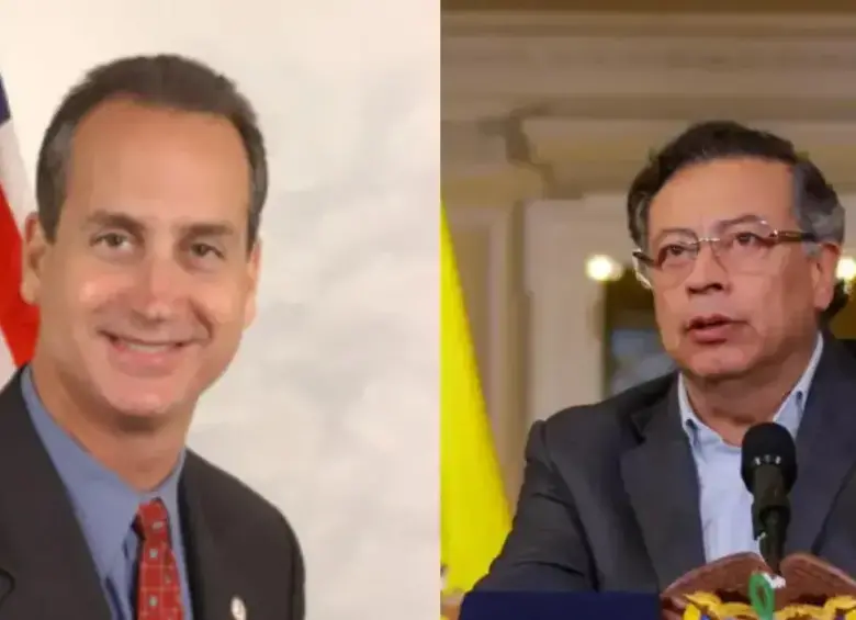 Fue en la Plaza de Armas de la Casa de Nariño donde el presidente Gustavo Petro lanzó una explosiva acusación contra el congresista estadounidense Mario Díaz-Balart a quien señaló de encabezar un supuesto complot internacional para tumbarlo. Foto: Presidencia