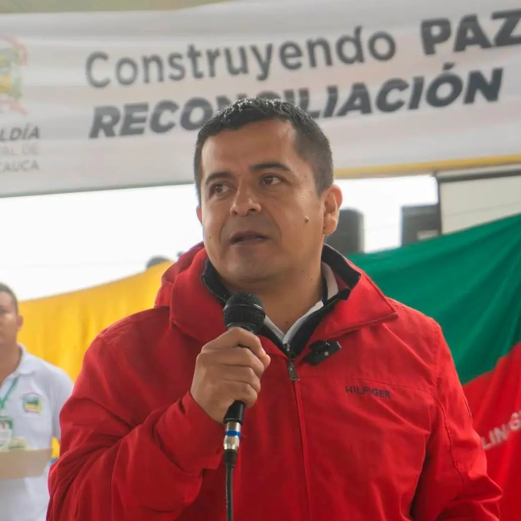 Javier Muñoz, el alcalde del municipio de Páez, Cauca. FOTO: CORTESÍA.