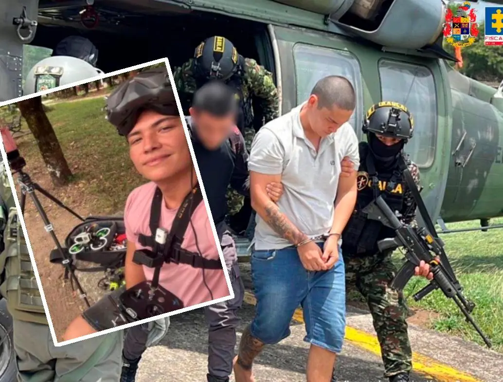 Deinner Fabián Alvarado Zalazar fue capturado en una operación militar en Saravena, Arauca. FOTOS: CORTESÍA DE FISCALÍA.