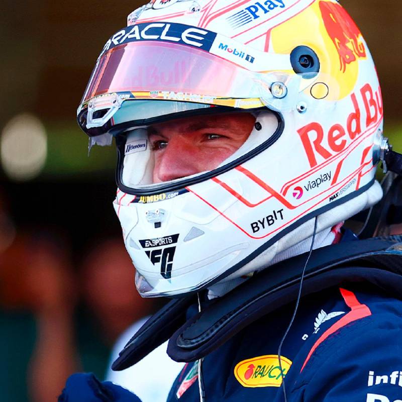 Max Verstappen consiguió su novena pole position de la temporada. FOTO X @redbullracing