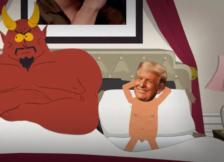 El nuevo episodio de South Park parodia a Donald Trump en situaciones absurdas y generó una dura respuesta de la Casa Blanca. FOTO cortesía