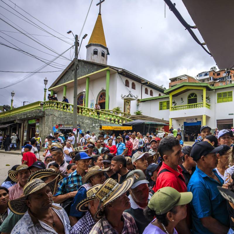 Víctimas de desplazamiento forzado en el municipio de Briceño. Foto: Andrés Camilo Suárez Echeverry.