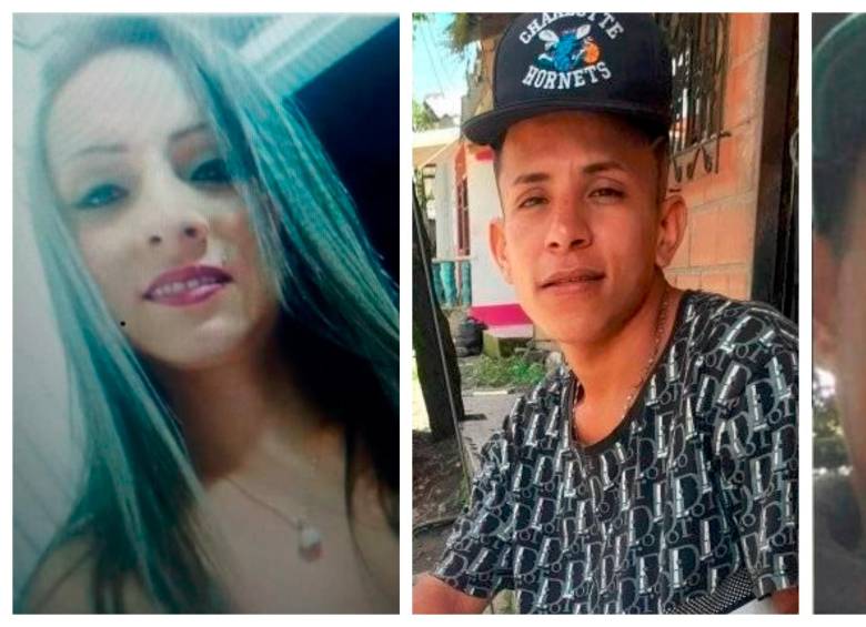 Estas fueron tres de las víctimas de los homicidios este fin de semana (de izq. a der.): Luciana Salomé Sandoval Grajales, de 36 años; Aduvainer Gabriel Vera Serrano, de 24, y Wilmar Andrés Montoya Cortés, de 42. FOTOS: CORTESÍA
