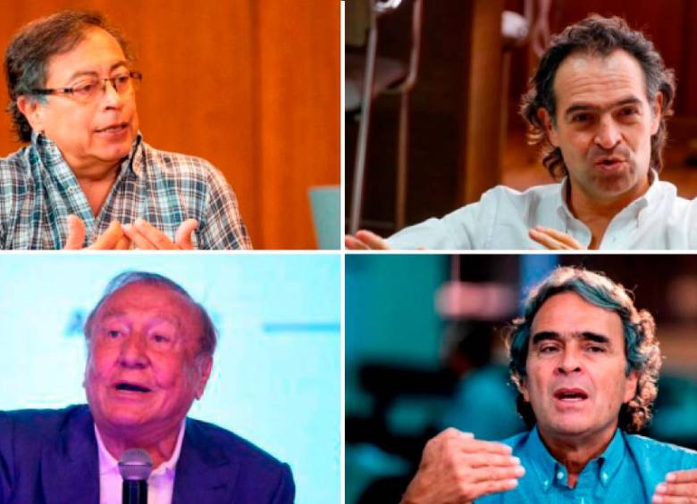Gustavo Petro, Federico Gutiérrez, Rodolfo Hernández y Sergio Fajardo son los candidatos que tienen viabilidad, según las encuestas de intención de voto...