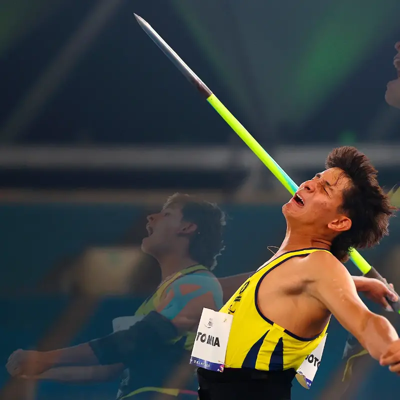 Tomás Soto obtuvo medalla de plata en lanzamiento de jabalina en el Mundial de Para Atletismo en Nueva Delhi. FOTO: Getty Images