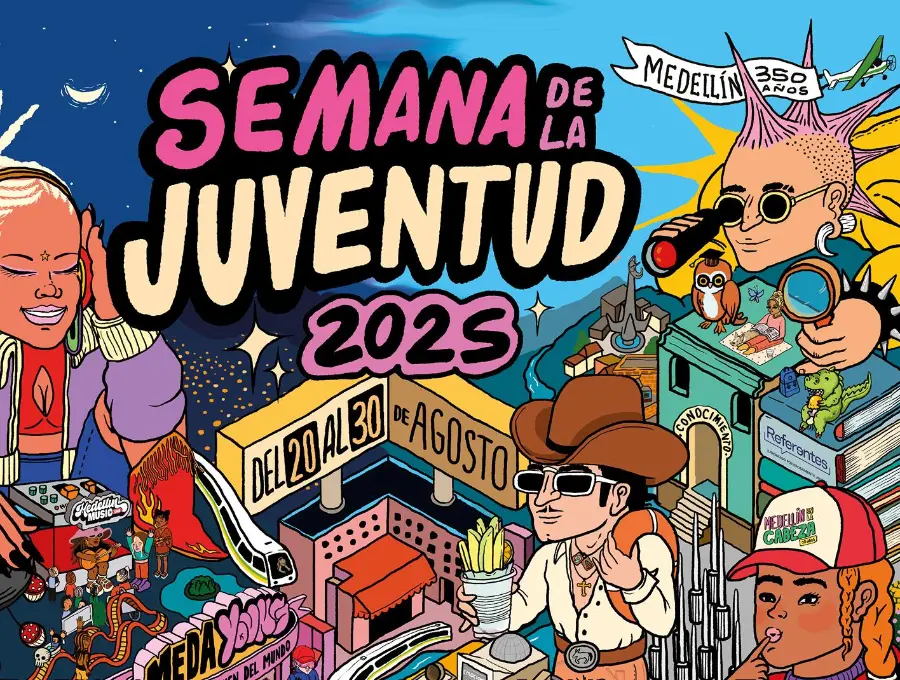 El MedaYoung Fest reunirá a 38 artistas nacionales e internacionales en el Parque Norte como cierre de la Semana de la Juventud 2025, con entrada libre para jóvenes de 14 a 28 años. FOTO cortesía