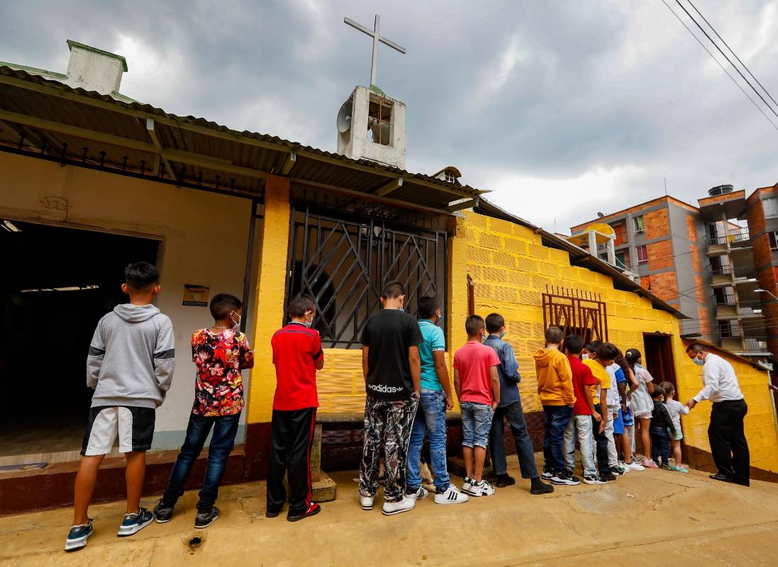 La iniciativa nació gracias a los misioneros de la parroquia Infancia de Jesús, ubicada en el barrio Altos de la Cruz, Manrique. Fotos: Manuel Saldarriaga Quintero.