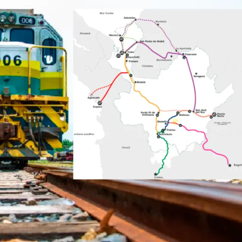 Antioquia tiene 7 corredores ferroviarios trazados que conformarían el soñado Ferrocarril de Antioquia. Foto: cortesía ANI.