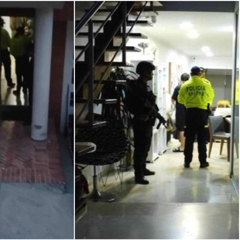 Una de las viviendas en las que se materializó una de las capturas. FOTO: Cortesía Fiscalía