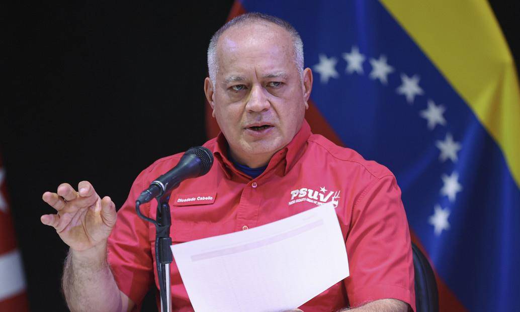Diosdado Cabello negó cualquier negociación que implique una transición política en Venezuela. FOTO: Getty Images. 