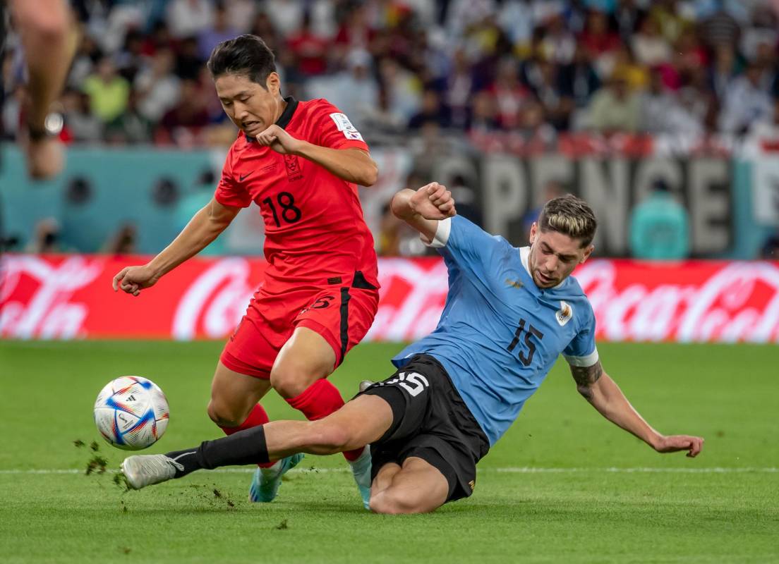 Uruguay sueña con volver a levantar la corona que no gana desde 1950. Por su parte, el estelar delantero Son Heung-Min fue titular en Corea del Sur. Foto: JUAN ANTONIO SÁNCHEZ.
