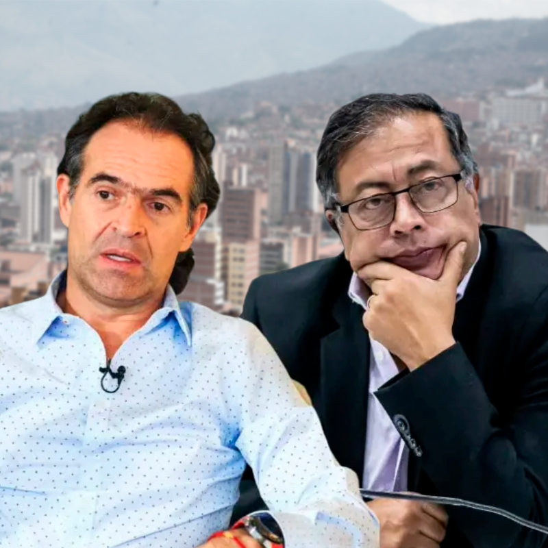 El alcalde Federico Gutirrez sostuvo que en su opinión el presidente Gustavo Petro vendrá a Medellín a incendiar. FOTOS EL COLOMBIANO