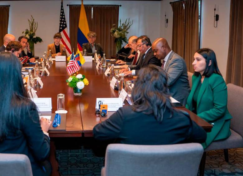 Este fue el encuentro entre el gobierno de Estados Unidos y el equipo del presidente electo Gustavo Petro. FOTO: Cortesía Presidencia Petro