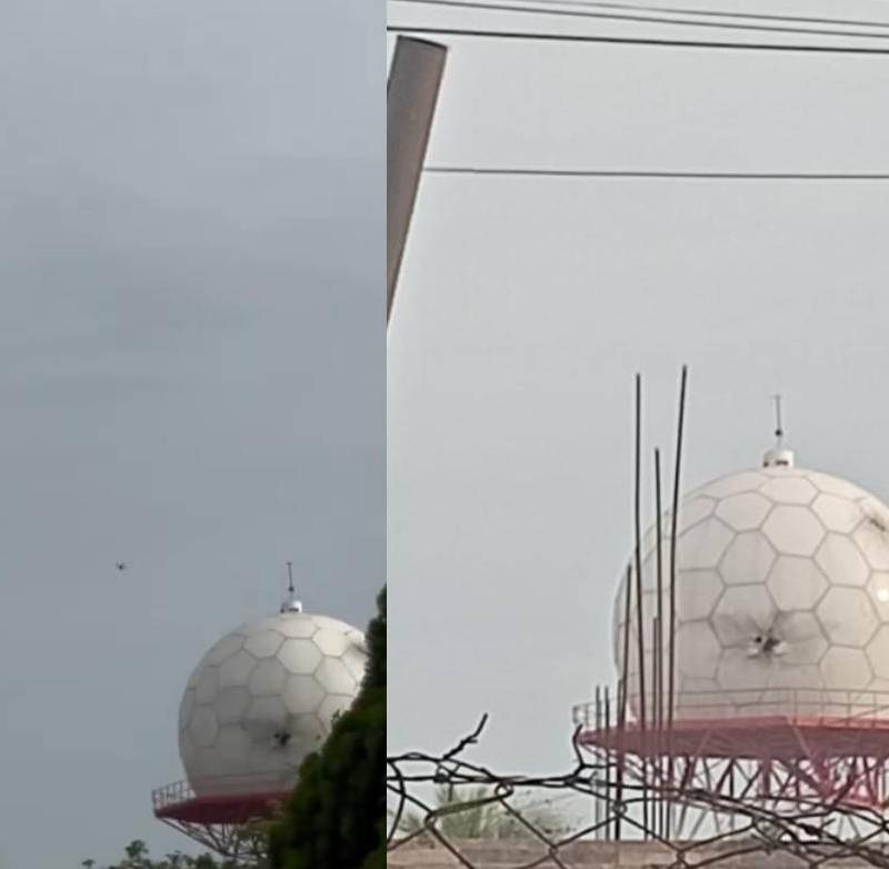 El radar, ubicado en zona rural de Candelaria, Valle, fue atacado con drones cargados de explosivos. Fotos: tomadas de video