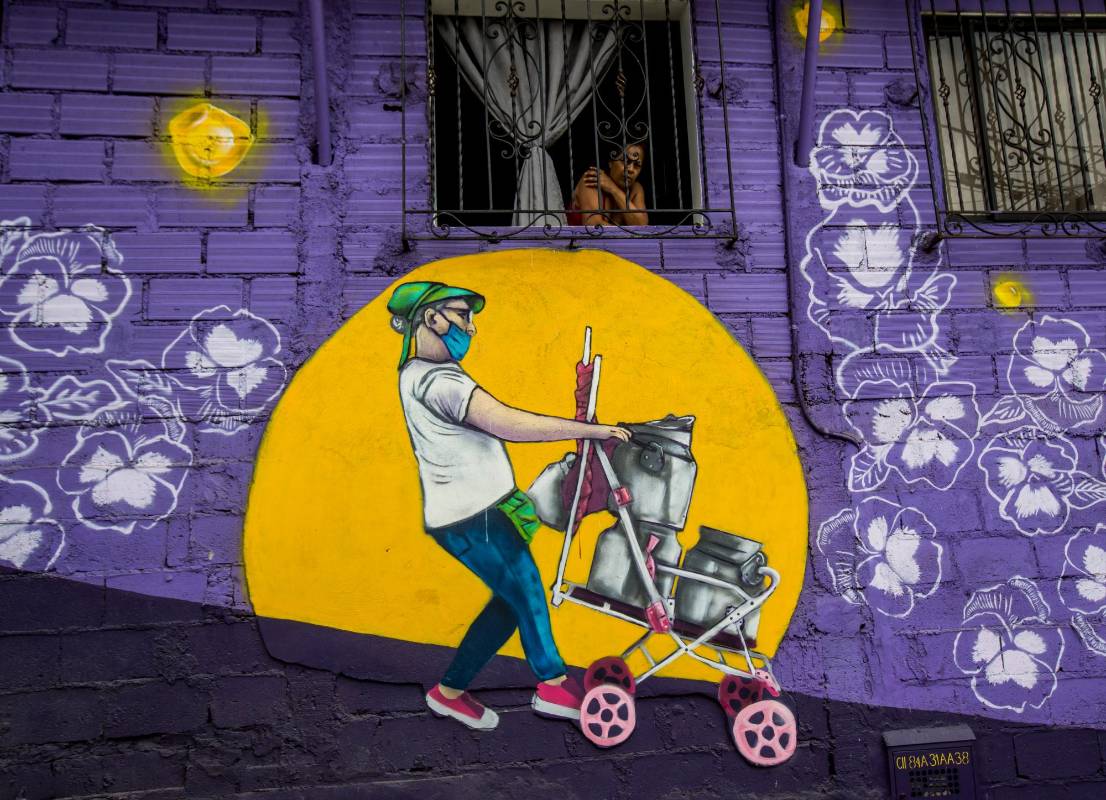 Este desarrollo urbano, conceptualizado y coordinado por el artista plástico Fredy Alzate, es ejecutado por la Agencia para la Gestión del Paisaje, el Patrimonio y las Alianzas Público Privadas con el apoyo de otros cuatro artistas y una inversión de $1.500 millones. Foto: Julio César Herrera