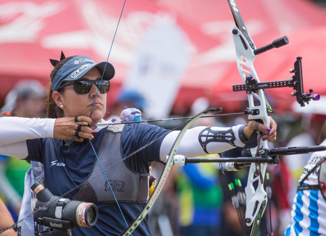 Ana Maria Rendón campeona de tiro con arco recurvo, se inició en el deporte desde los 8 años. Foto : Edwin Bustamante