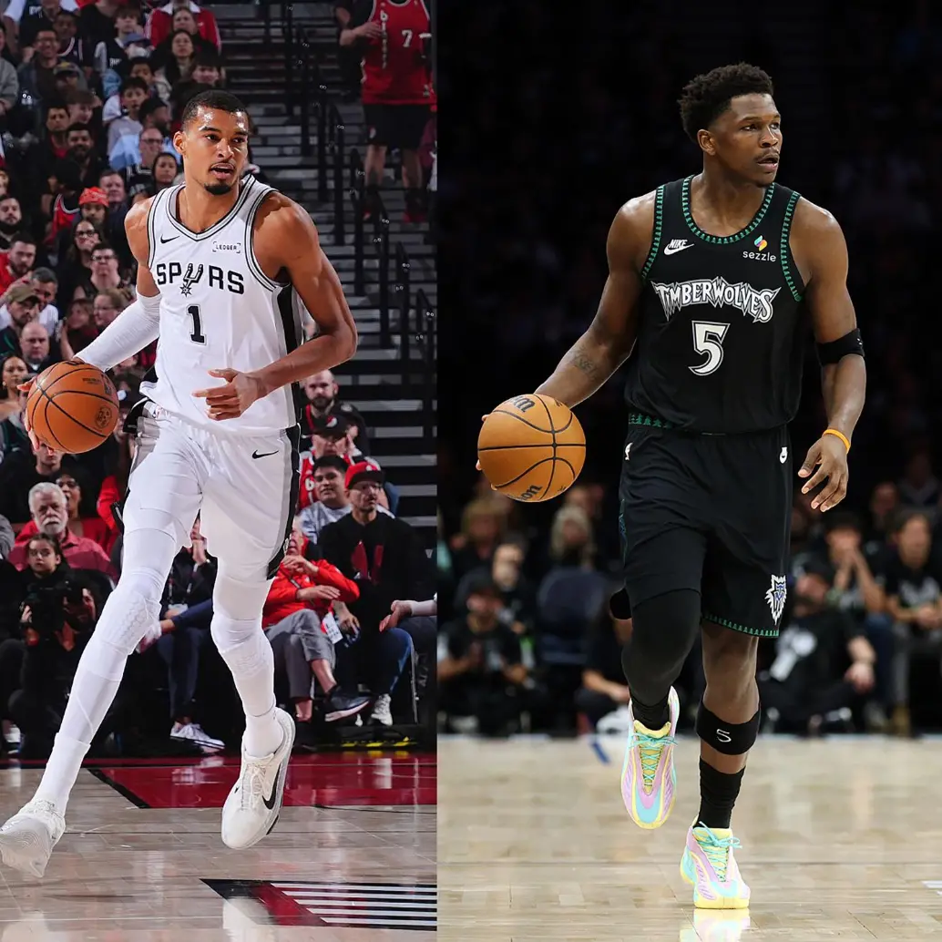 Victor Wembanyama cursa sus primeros Playoffs en la NBA, mientras que Anthony Edwards ya clasificó con los Timberwolves a esta instancia en las últimas tres temporadas. FOTO: <b>GETTY</b>