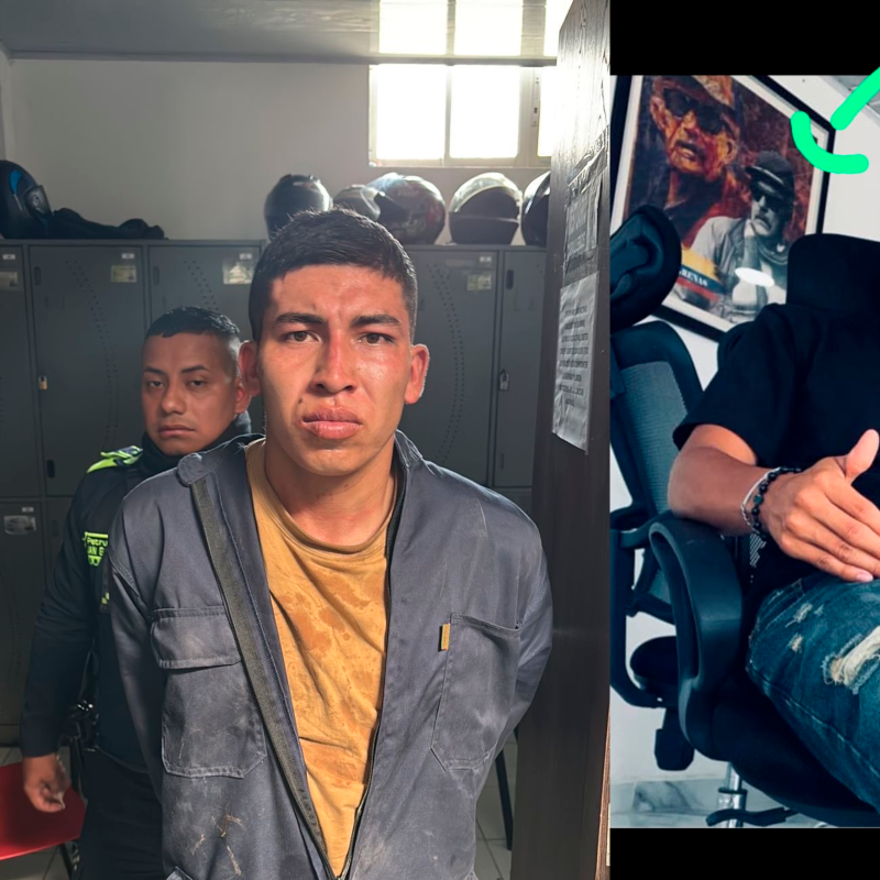 Alias Sebastián es el único capturado, hasta ahora, por el ataque terrorista frente a la base aérea de Cali. FOTO CORTESÍA 