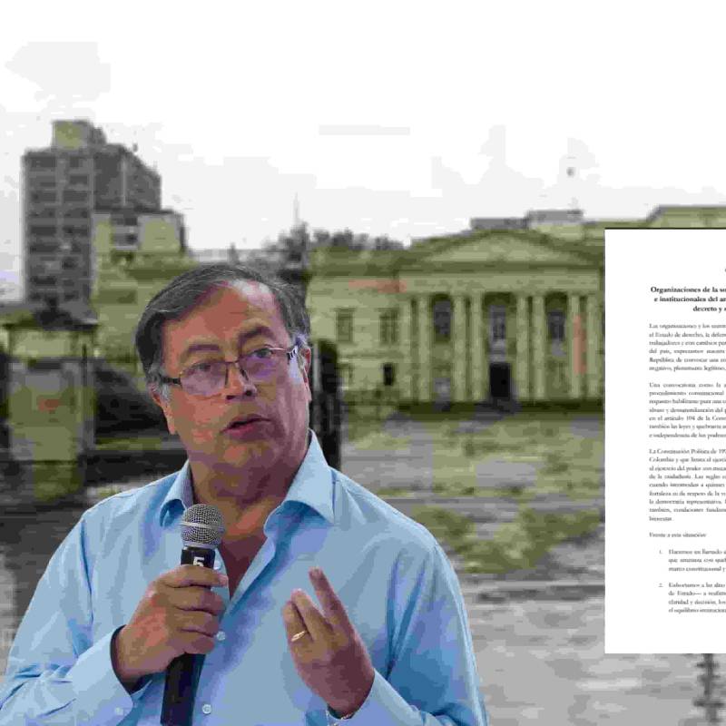 Esta es la carta abierta que enviaron las organizaciones de la sociedad civil al presidente Gustavo Petro. FOTO: COLPRENSA Y CORTESÍA