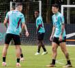 James Rodríguez junto a Matheus Uribe, uno de los jugadores que también influyó en su llegada a Atlético Nacional. FOTO EL COLOMBIANO