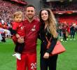 El futbolista Diogo Jota tuvo tres hijos con Rute Cardoso, su esposa, con quien se conoció desde que tenían 15 años. FOTO: GETTY