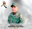 Con esta imagen, el Ejército rindió homenaje a la memoria del soldado profesional Ever Nardo Pazu Pena, asesinado en Arauca. FOTO: CORTESÍA DEL EJÉRCITO.