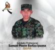 El uniformado fallecido fue identificado como el <b>soldado profesional Samuel Pinzón Barliza Ipuana</b>. FOTO: Tomado de X: @mindefensa