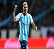 Juan fernando Quintero durante una de las celebraciones de sus goles. FOTO @RacingClub
