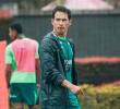 Diego Arias, técnico interino de Nacional, durante una de las prácticas del conjunto verde. FOTO ATLÉTICO NACIONAL