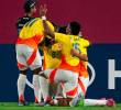 Colombia y la celebración de su empate frente Alemania. FOTO FIFA
