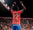 Yáser Asprilla festejando una de sus anotaciones. FOTO GIRONA FC