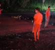 El accidente ocurrió en la madrugada del sábado en el sector Los Aragones, en San Luis. FOTO: Cortesía