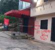 Grafiti del ELN en una carretera de Yarumal, Antioquia. FOTO: CORTESÍA.