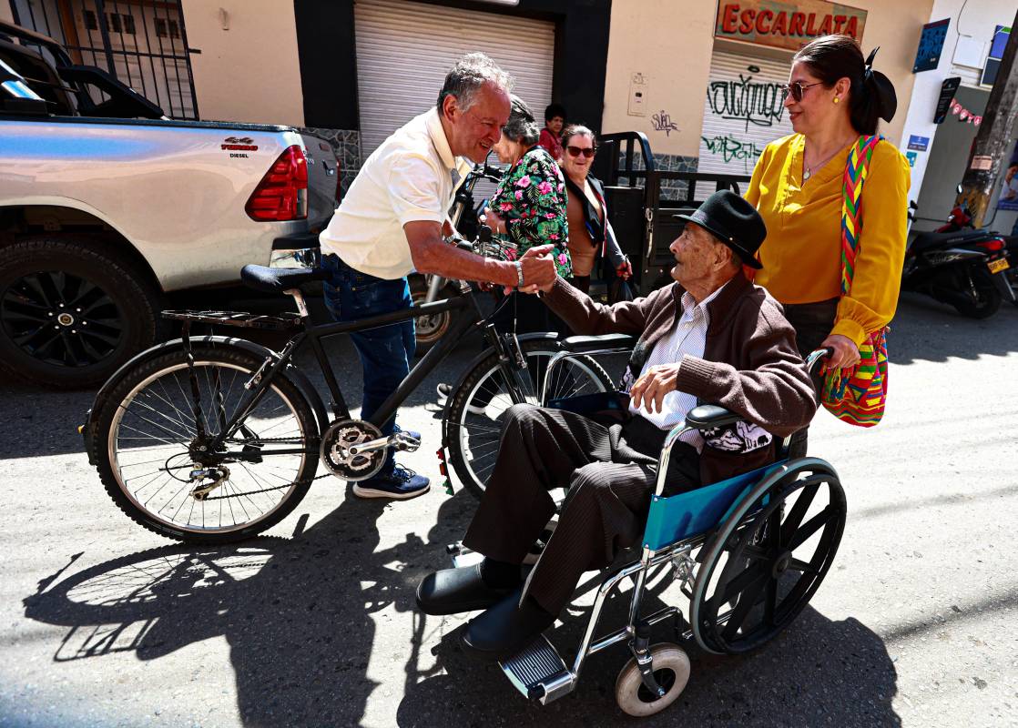 Hoy, vive en el municipio de El Carmen de Viboral, donde es reconocido con cariño por su comunidad. Foto: Manuel Saldarriaga Quintero. 