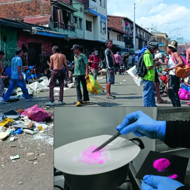 El tusi es una mezcla que varia de lote en lote, como una ruleta química. Foto: EL COLOMBIANO y AFP.