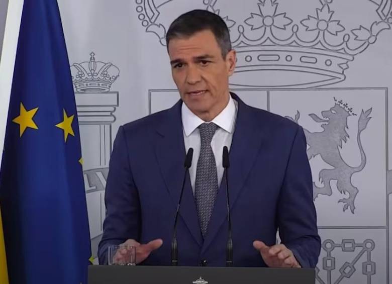 El presidente del Gobierno español, Pedro Sánchez. FOTO: Tomada de video